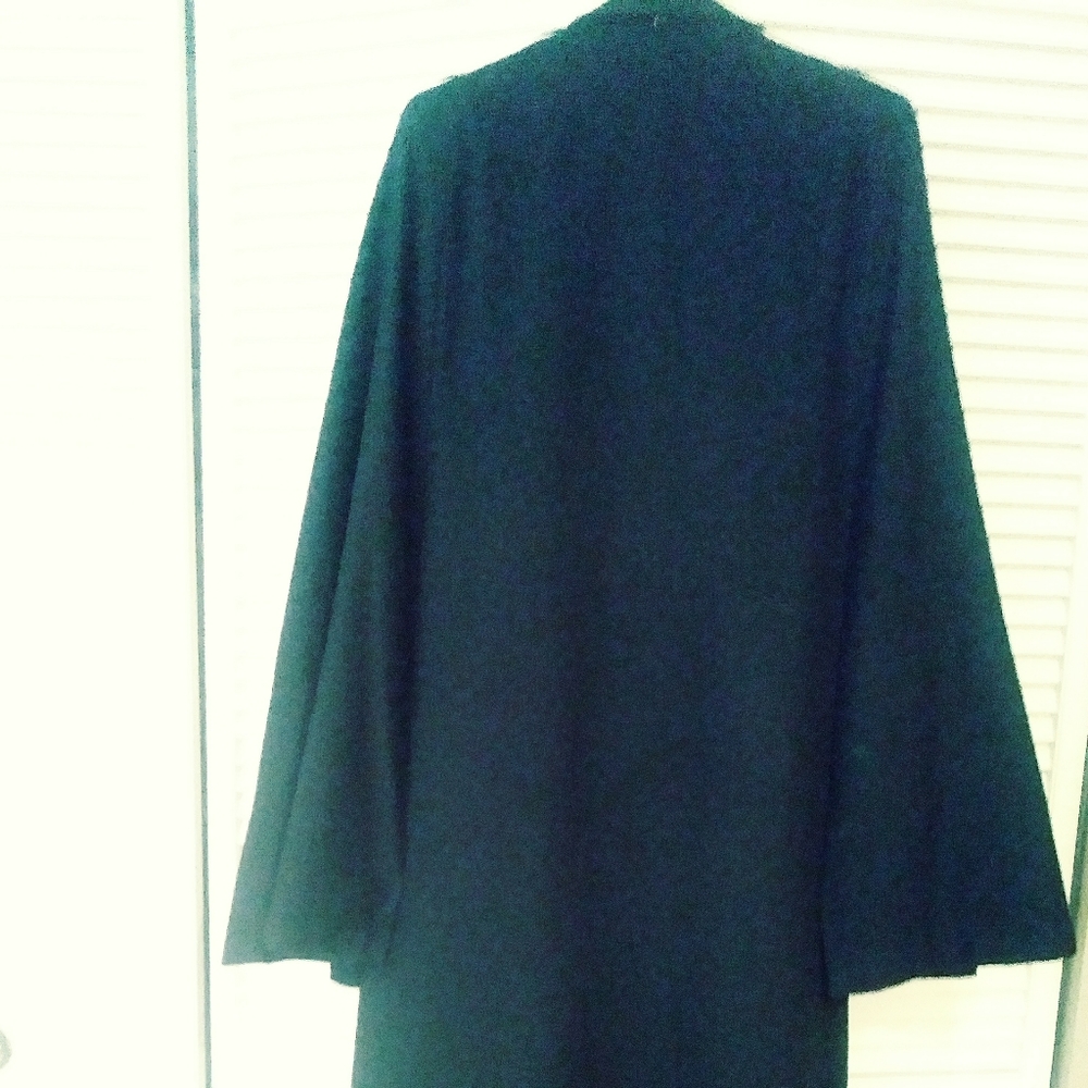 Full-length Black Cashmere Cape